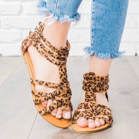 Shoes - Super Cute Sandals - Leopard